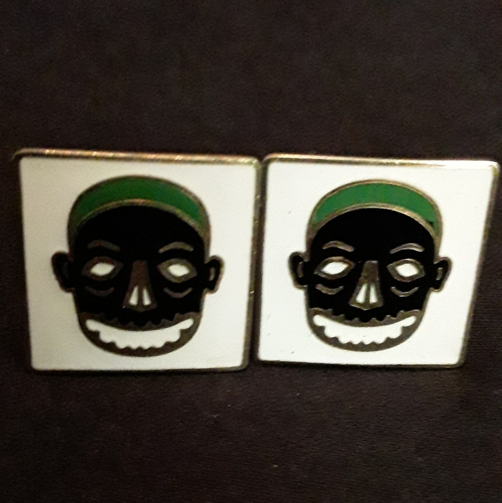 Men's Vintage Swank Tribal Mask Style Cufflinks